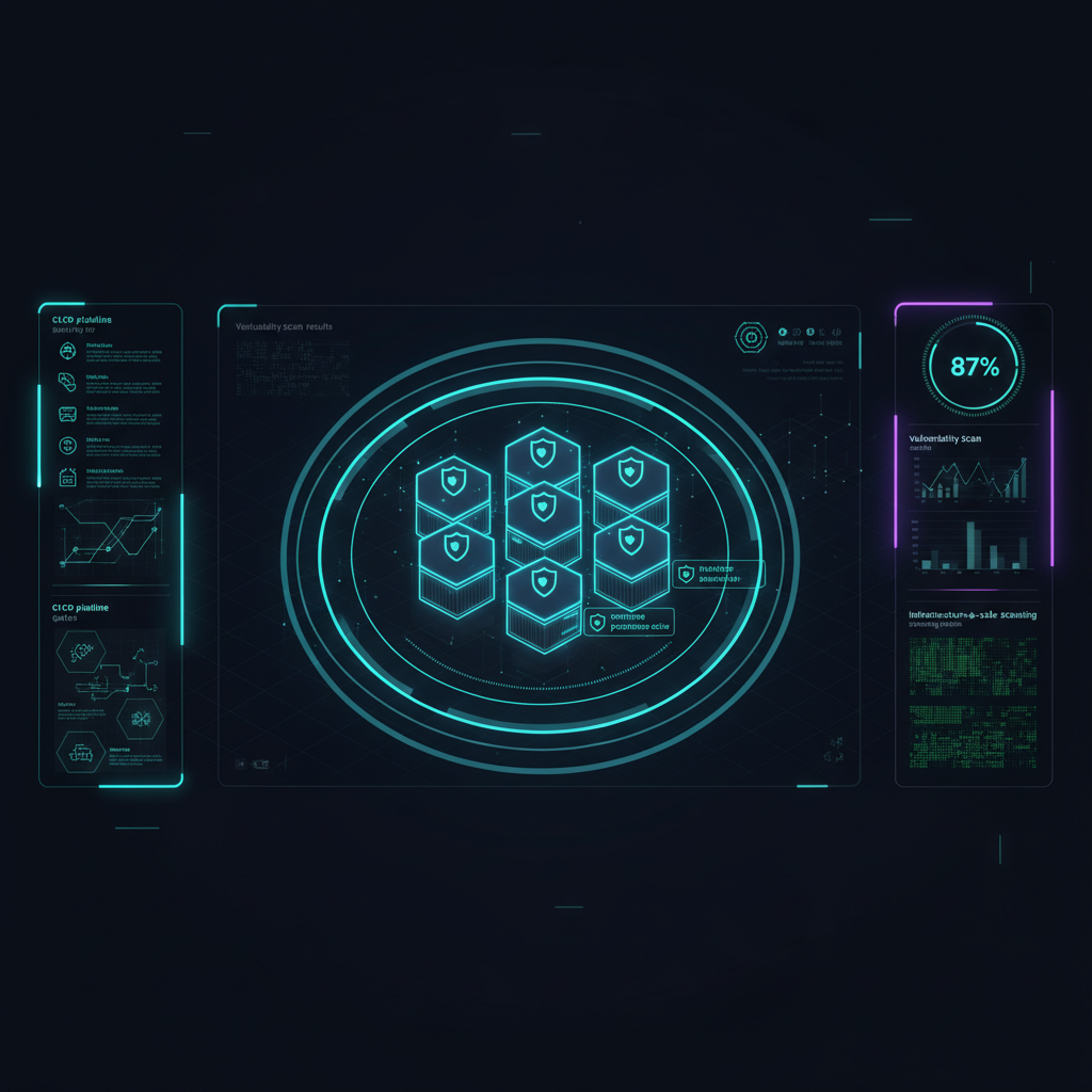 Dashboard de protección de workloads cloud-native con métricas de seguridad